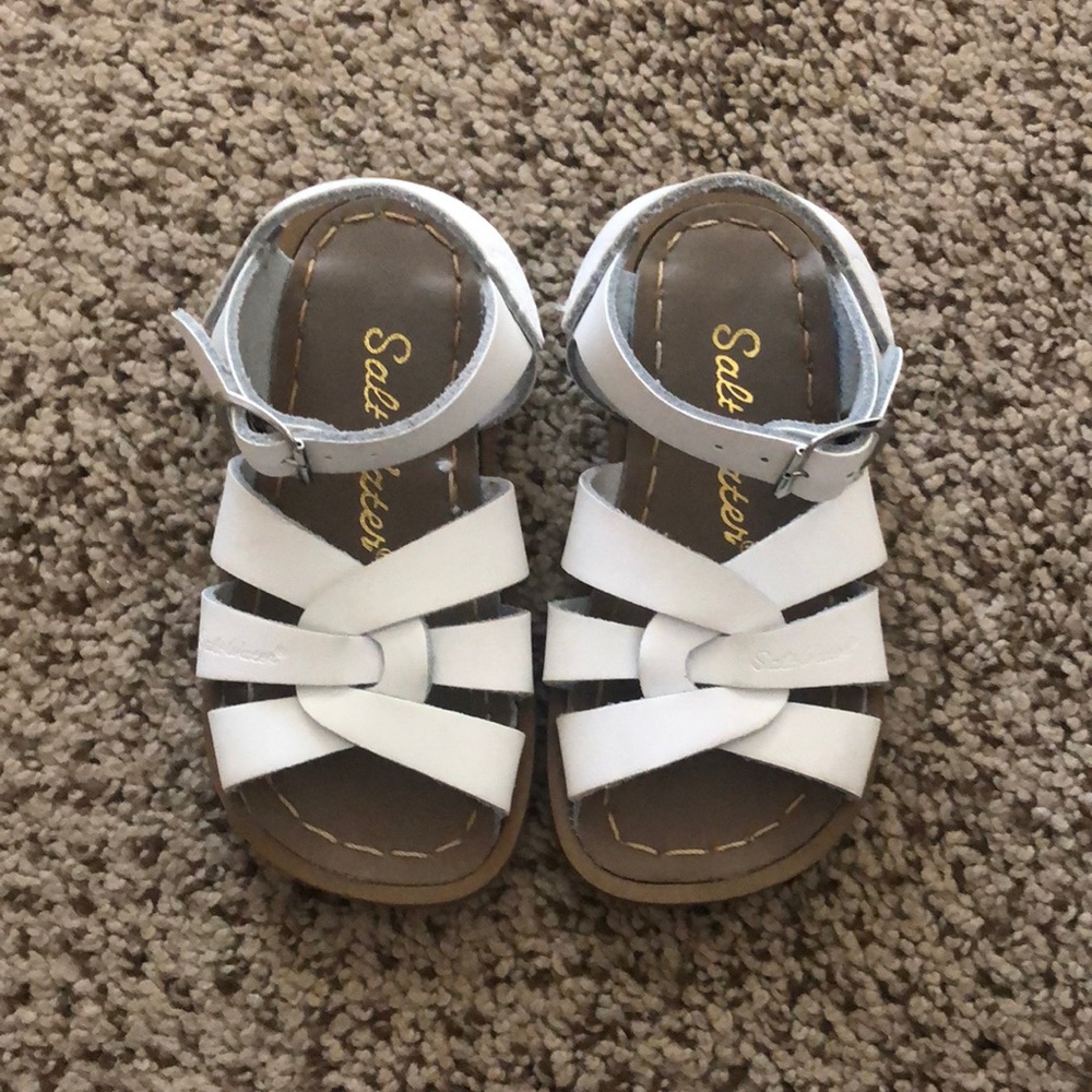 White sandals